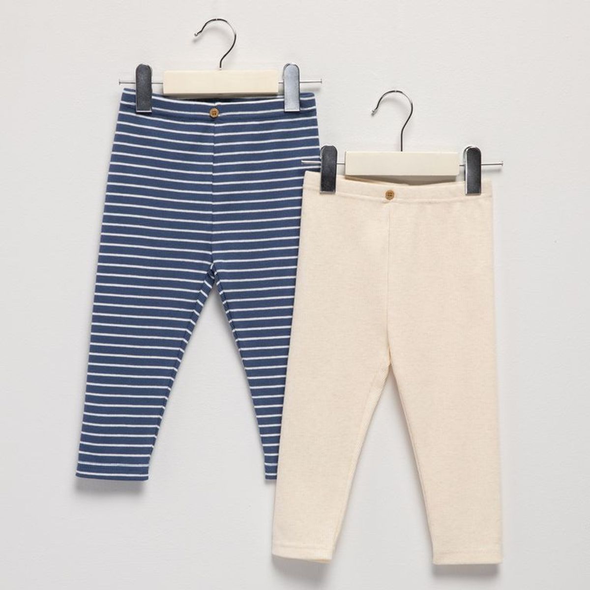 YAMP - Pantalón para Bebé niña Pack de 2 unidades de Algodón Yamp