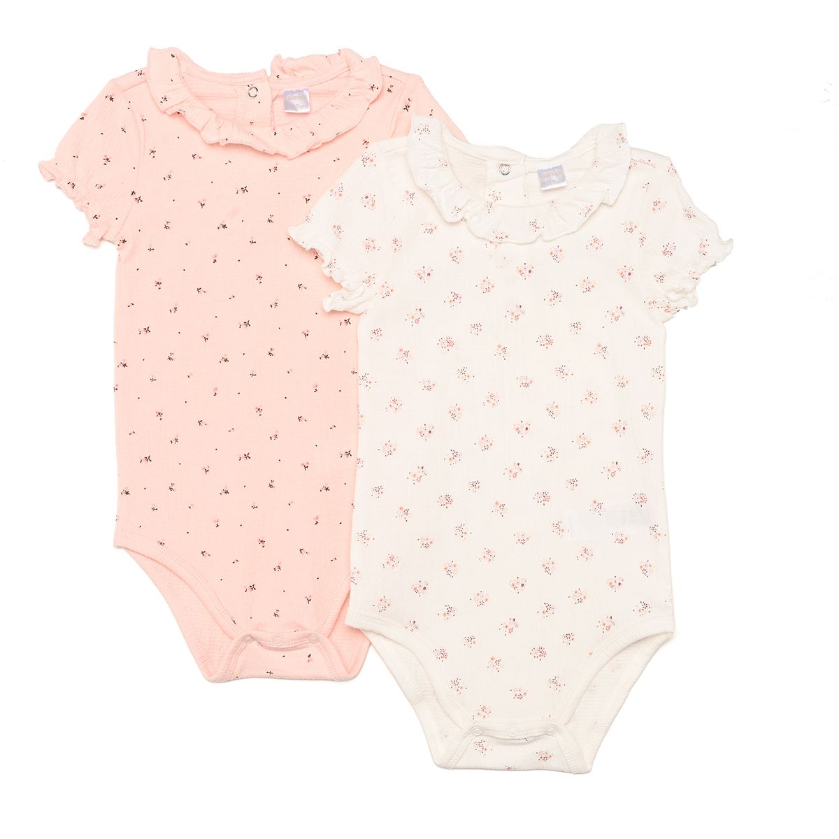 YAMP - Bodie para Bebé niña Pack de 2 unidades Con cuello de Algodón Yamp