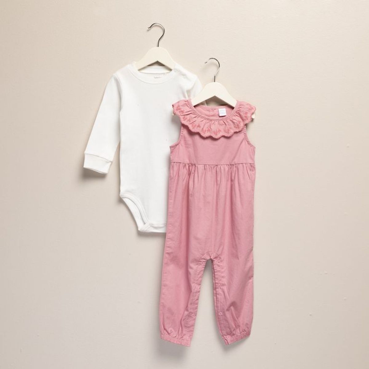 YAMP - Sets Enterizo + Body manga larga para Bebé niña en Algodón Yamp