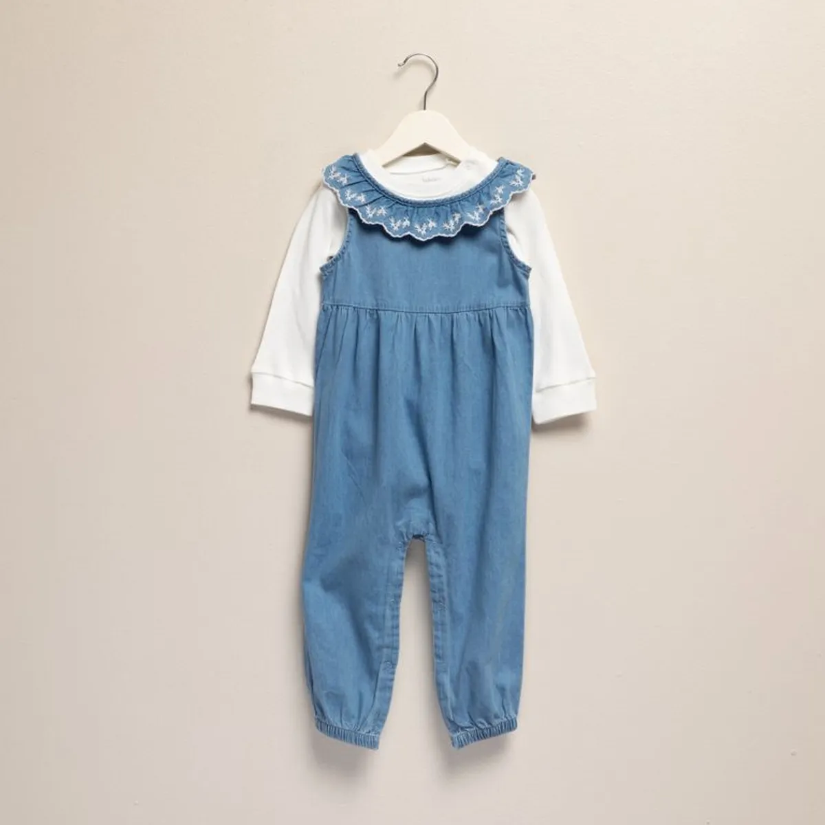 YAMP - Sets Enterizo + Body manga larga para Bebé niña en Algodón Yamp