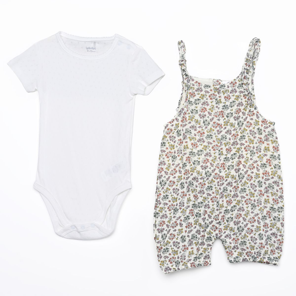 YAMP - Sets Enterizo + Body manga corta para Bebé niña en Algodón Yamp