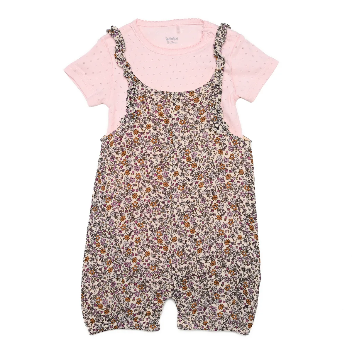 YAMP - Sets Enterizo + Body manga corta para Bebé niña en Algodón Yamp
