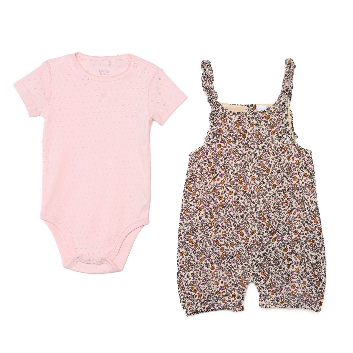 YAMP - Sets Enterizo + Body manga corta para Bebé niña en Algodón Yamp