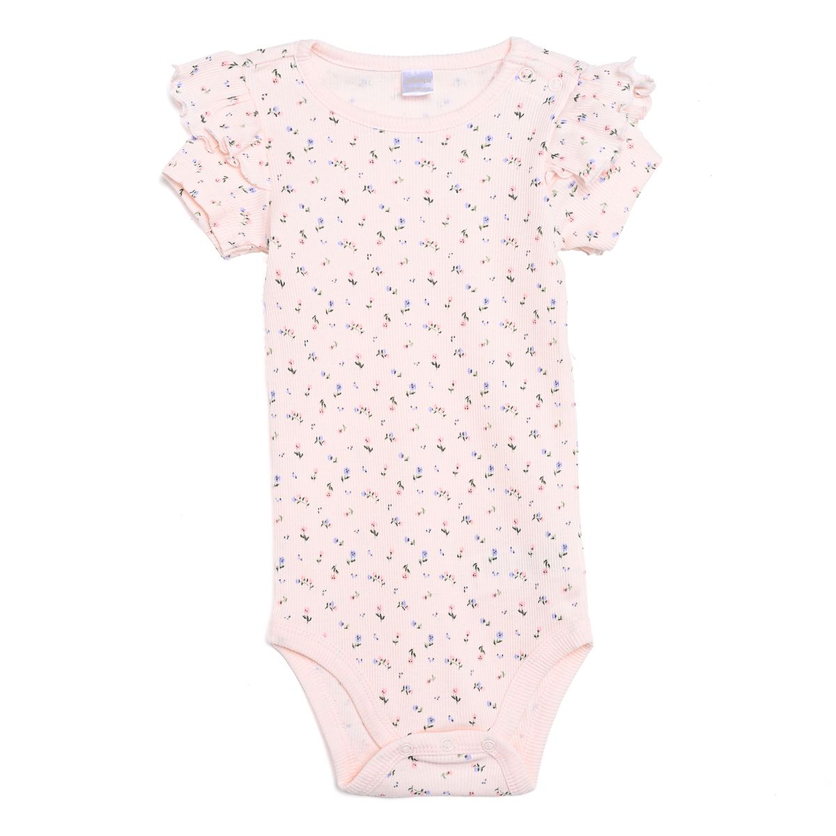 YAMP - Bodie para Bebé niña Pack de 2 unidades Acanalada Manga corta de Algodón Yamp
