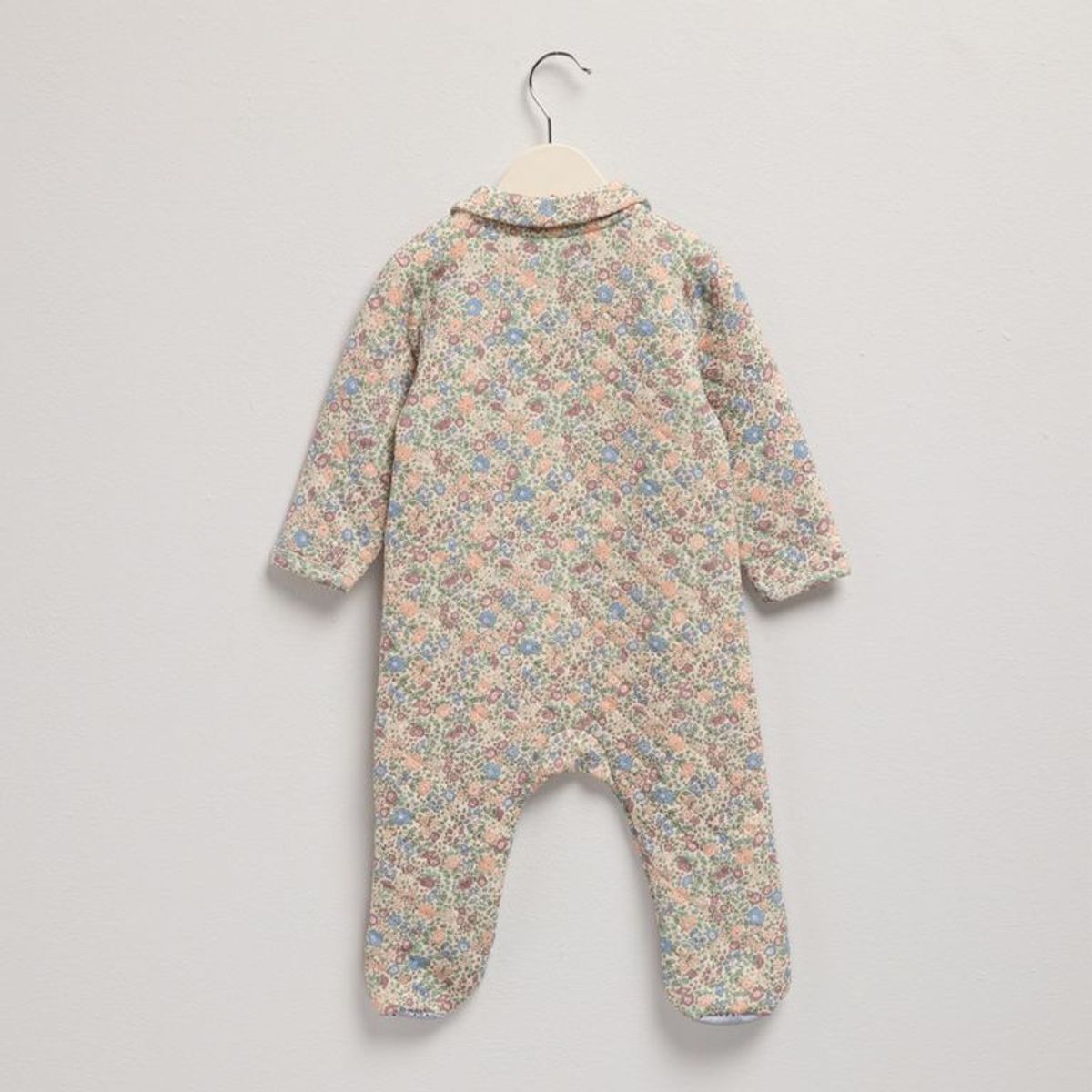 YAMP - Enterizo para Bebé niña con Flores Manga larga de Algodón Yamp