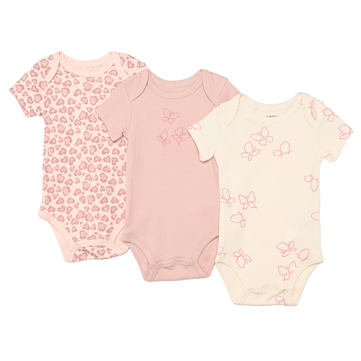 YAMP - Bodies para Bebé niña Pack de 3 unidades de Algodón Yamp