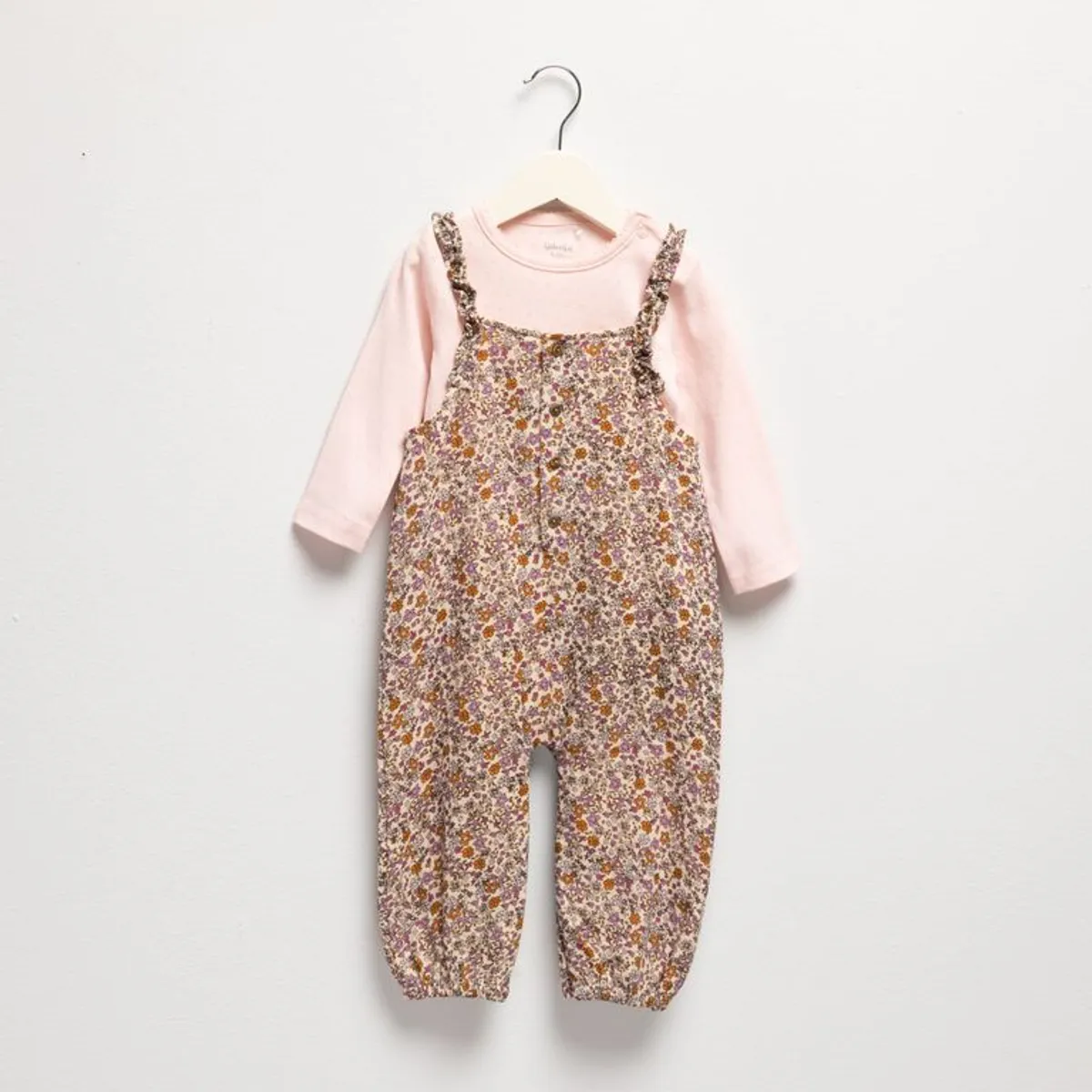 YAMP - Sets Enterizo + Body manga larga para Bebé niña en Algodón Yamp