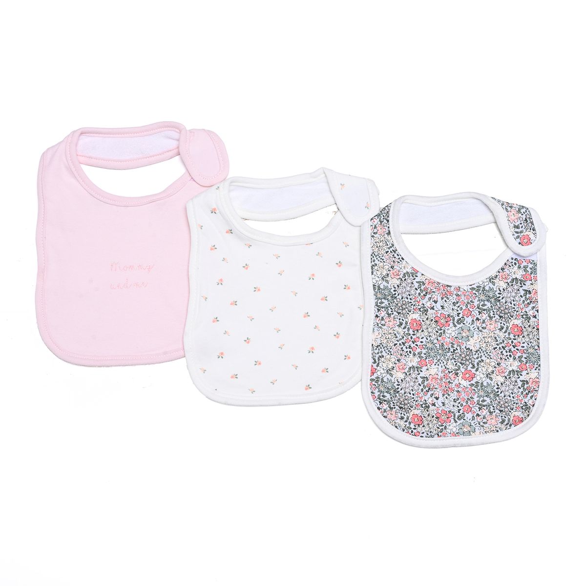 YAMP - Babero para Bebé niña Tres Bandas Yamp