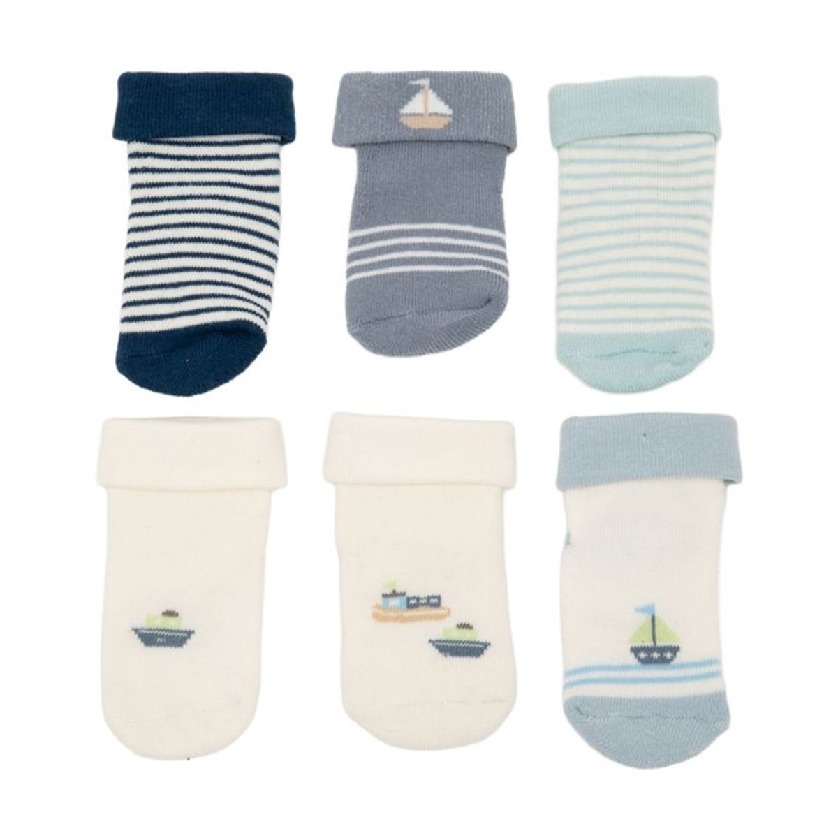 YAMP - Pack de 6 Medias Unisex bebés con Estampado Cortas Yamp