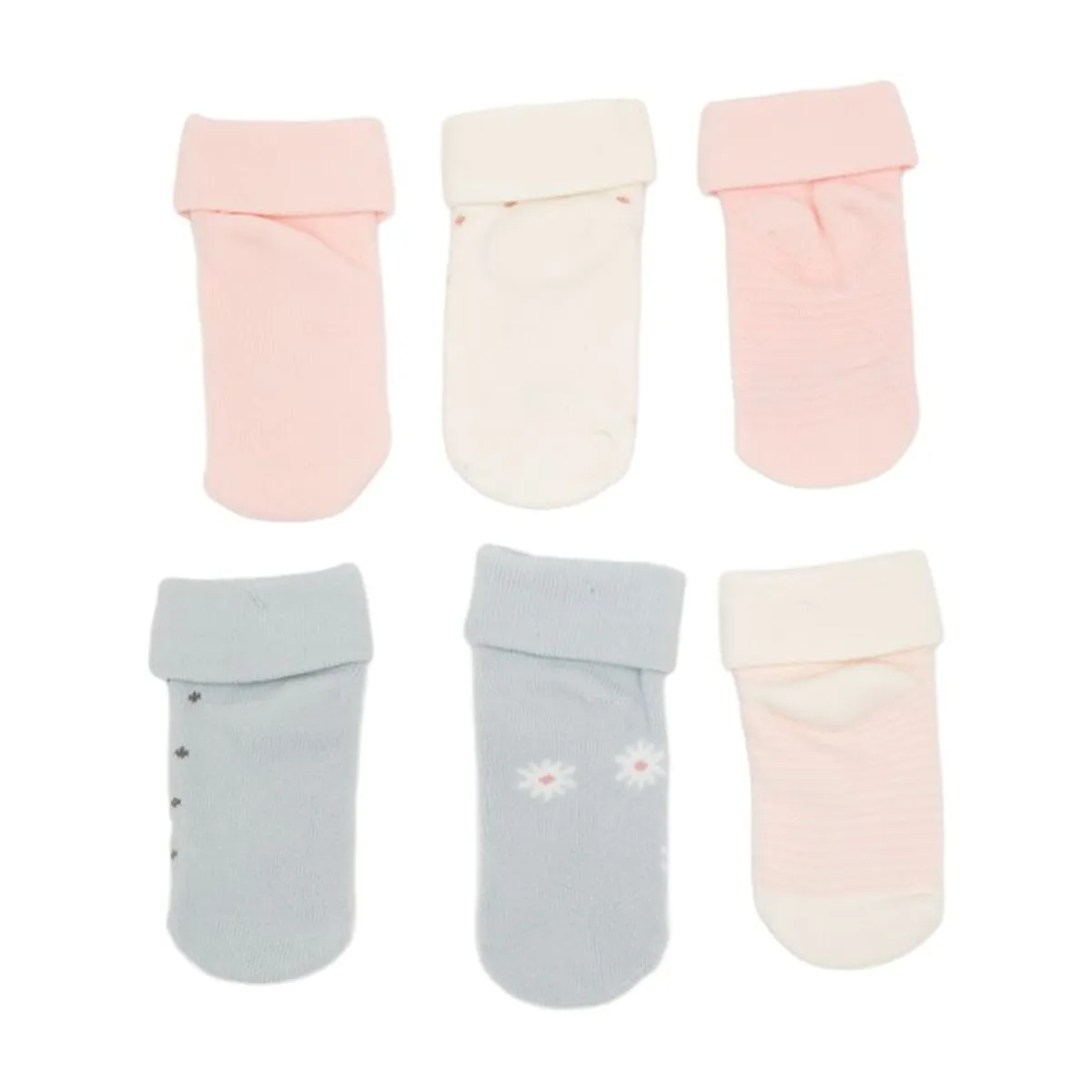 YAMP - Pack de 6 Medias Unisex bebés con Estampado Cortas Yamp