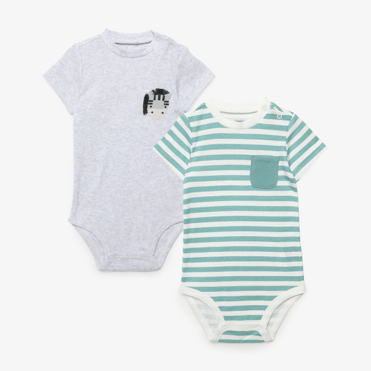 YAMP - Bodie para Bebé niño Pack de 2 unidades de Algodón Yamp