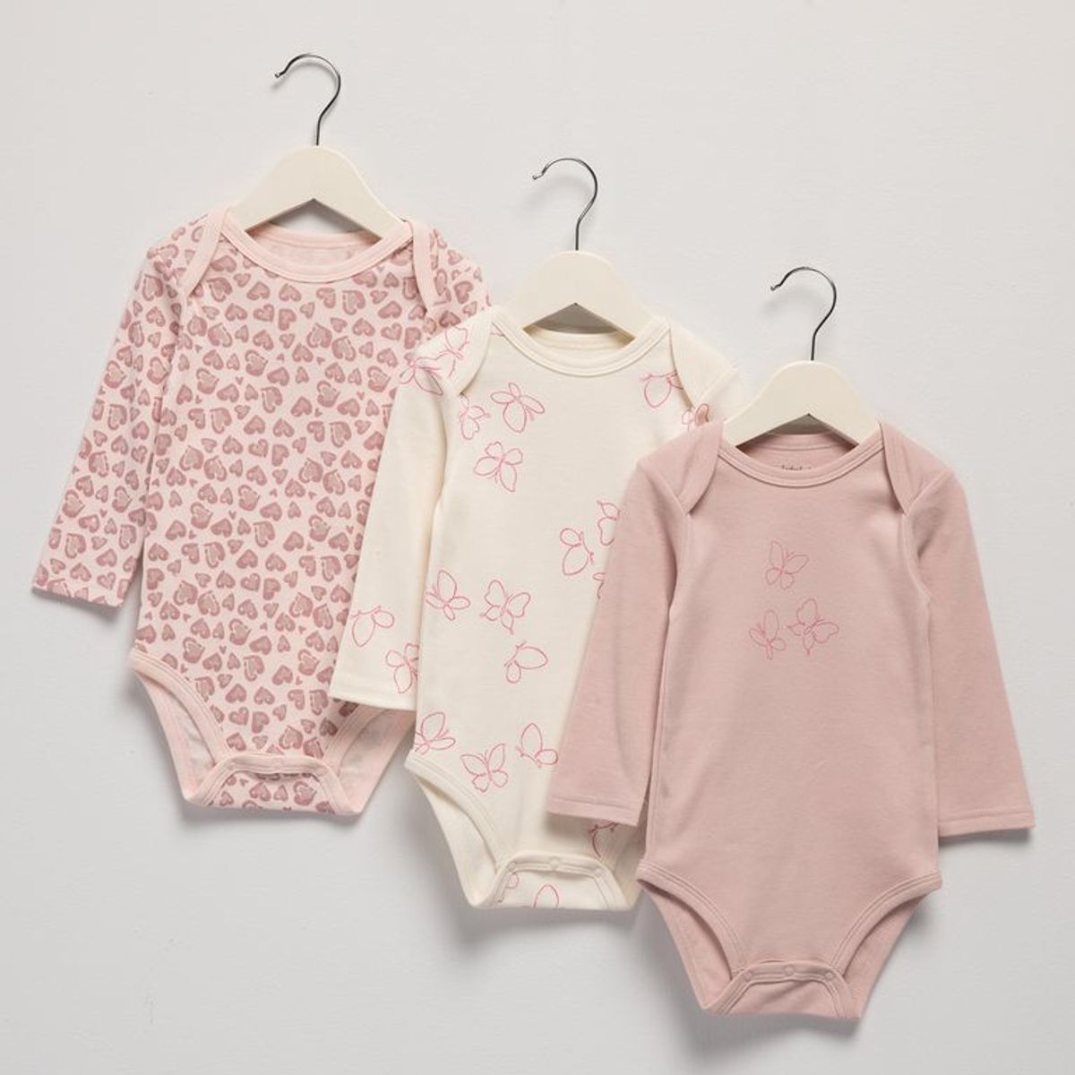 YAMP - Bodie para Bebé niña Pack de 3 unidades de Algodón Yamp