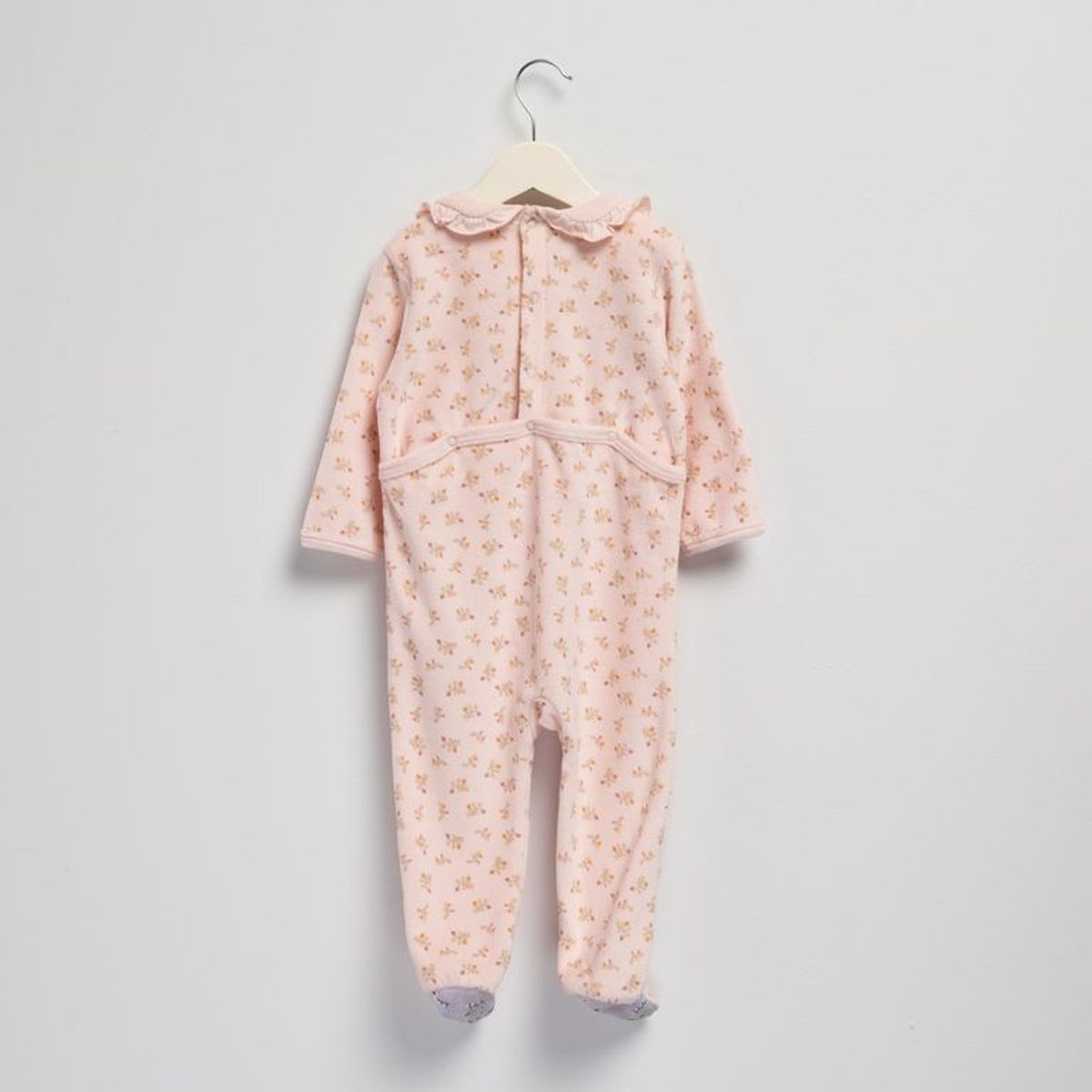 YAMP - Pijama para Bebé niña con Flores Manga larga de Algodón Yamp