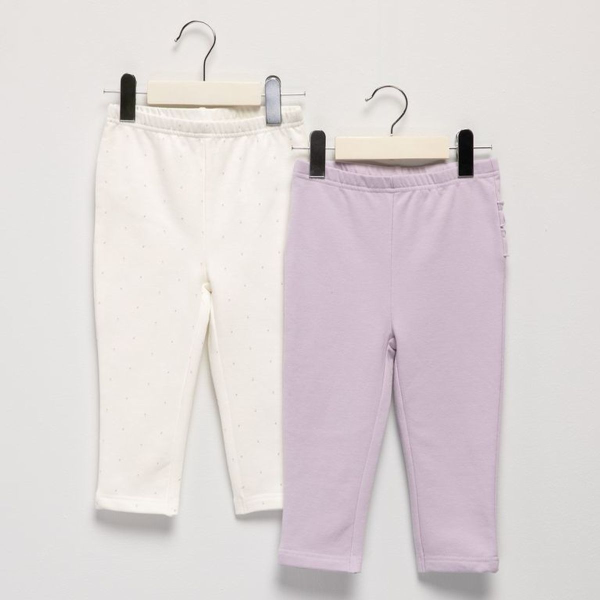 YAMP - Pantalón para Bebé niña Pack de 2 unidades de Algodón Yamp