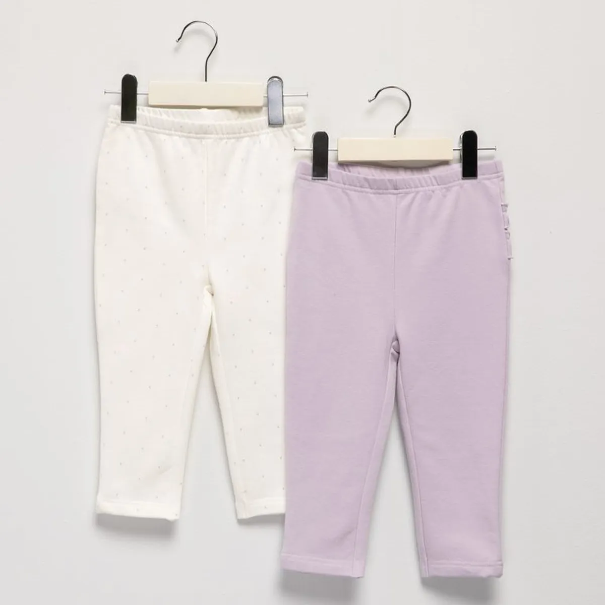 YAMP - Pantalón para Bebé niña Pack de 2 unidades de Algodón Yamp