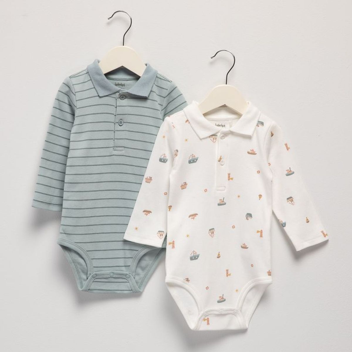 YAMP - Bodies para Bebé niño Pack de 2 unidades de Algodón Yamp