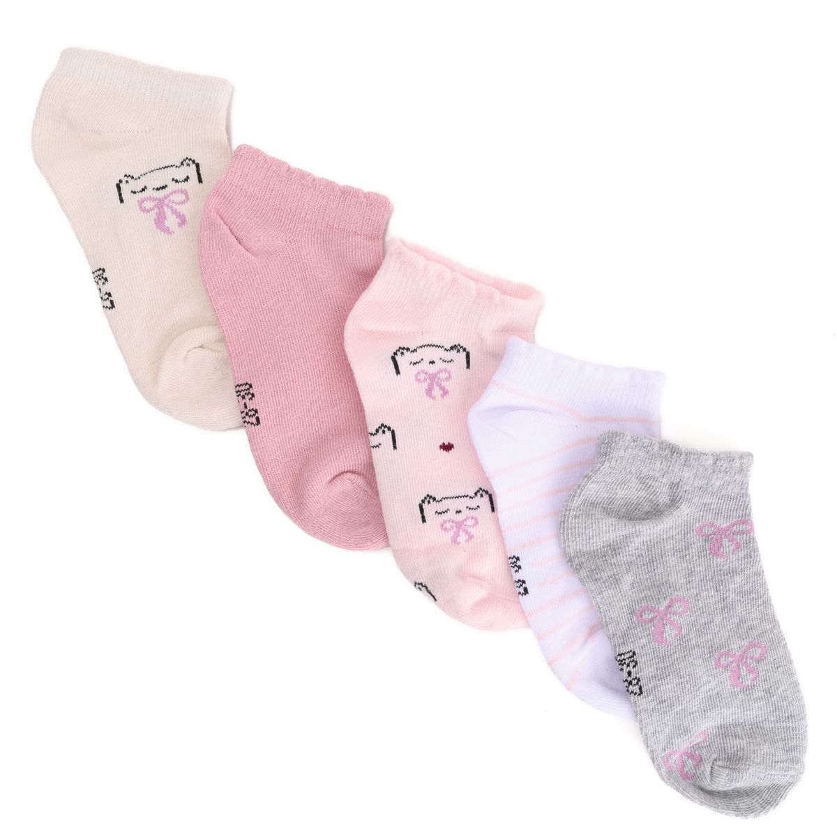 YAMP - Medias para Niña Corto Pack de 5 Yamp