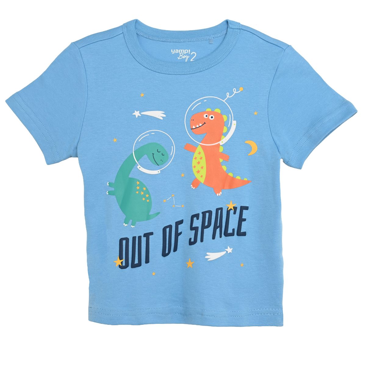 YAMP - Pijama Cintura elásticada para Niño 2 piezas con Estampado Manga corta de Algodón Yamp