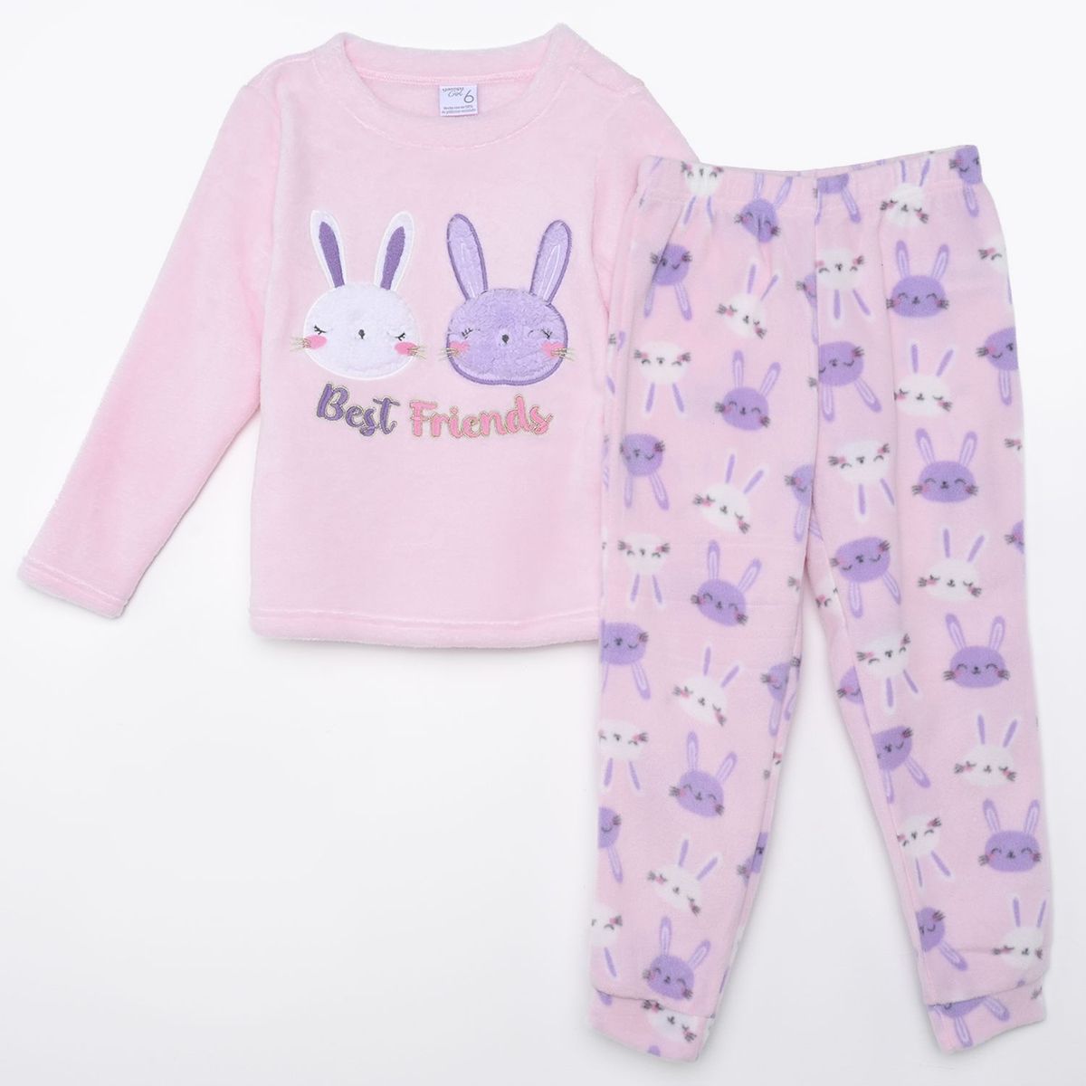 YAMP - Pijama Cintura elásticada para Niña 2 piezas con Estampado Manga larga Yamp