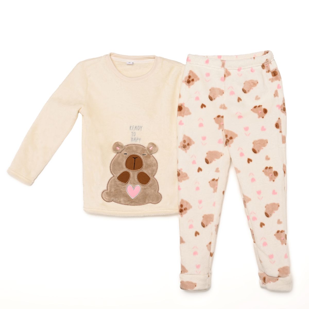 YAMP - Pijama Cintura elásticada para Niña 2 piezas con Estampado Manga larga Yamp