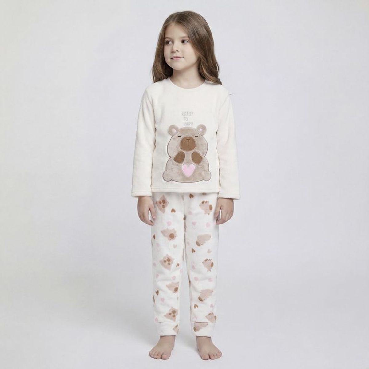 YAMP - Pijama Cintura elásticada para Niña 2 piezas con Estampado Manga larga Yamp