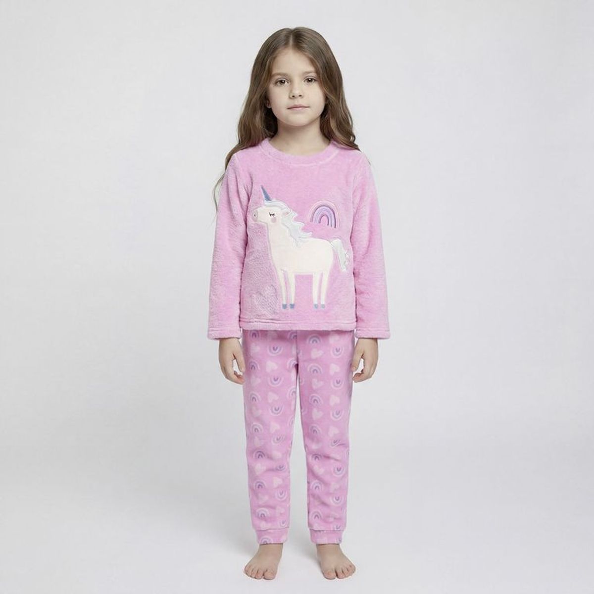 YAMP - Pijama Cintura elásticada para Niña 2 piezas con Estampado Manga larga Yamp