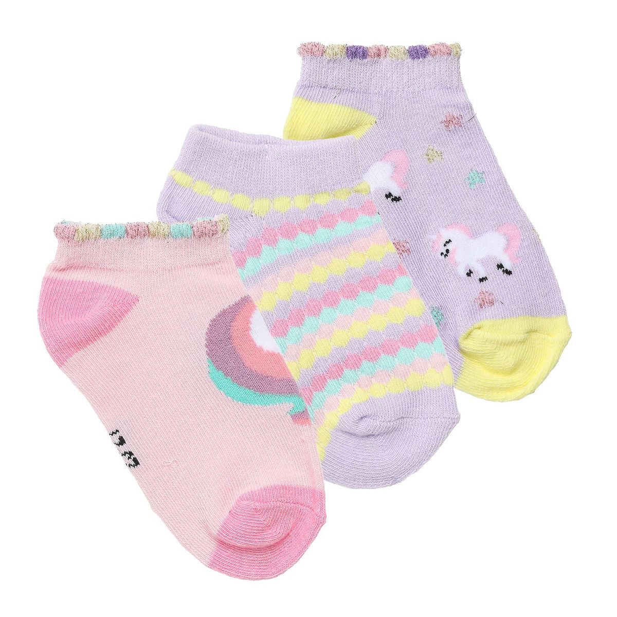 YAMP - Medias para Niña Corto Pack de 3 Yamp