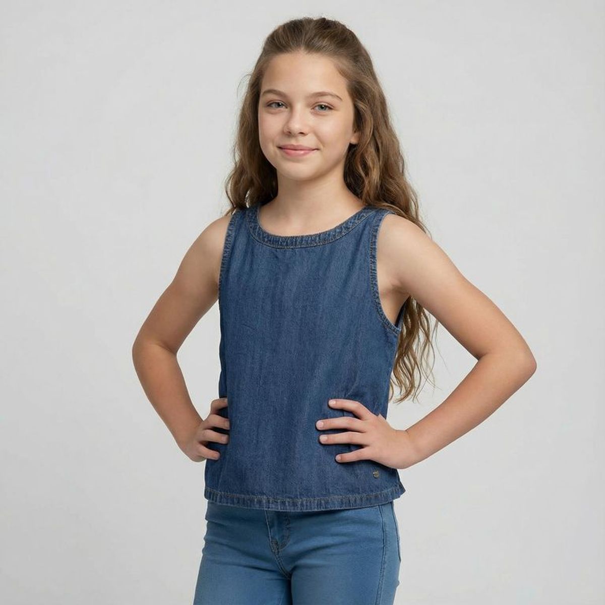 ELV - Blusa para Niña de Algodón Elv