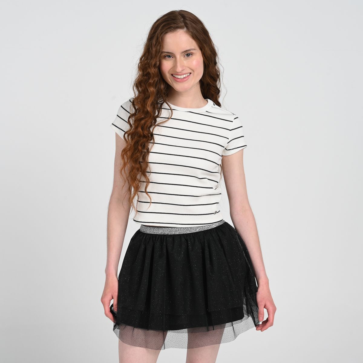 ELV - Camiseta para Niña de Algodón Elv