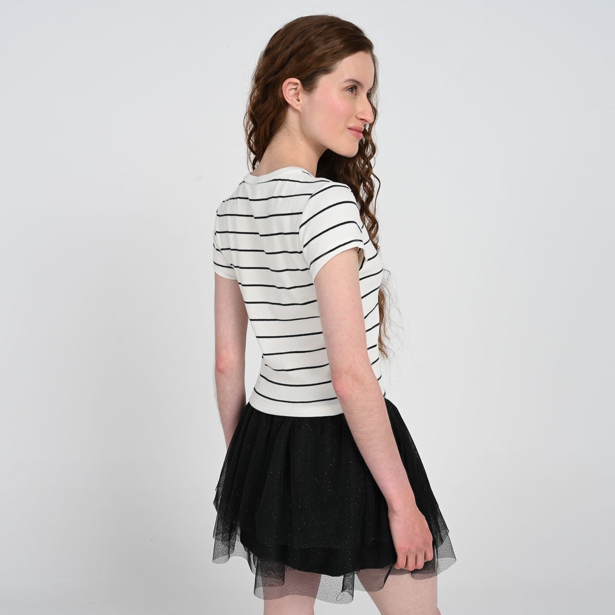 ELV - Camiseta para Niña de Algodón Elv