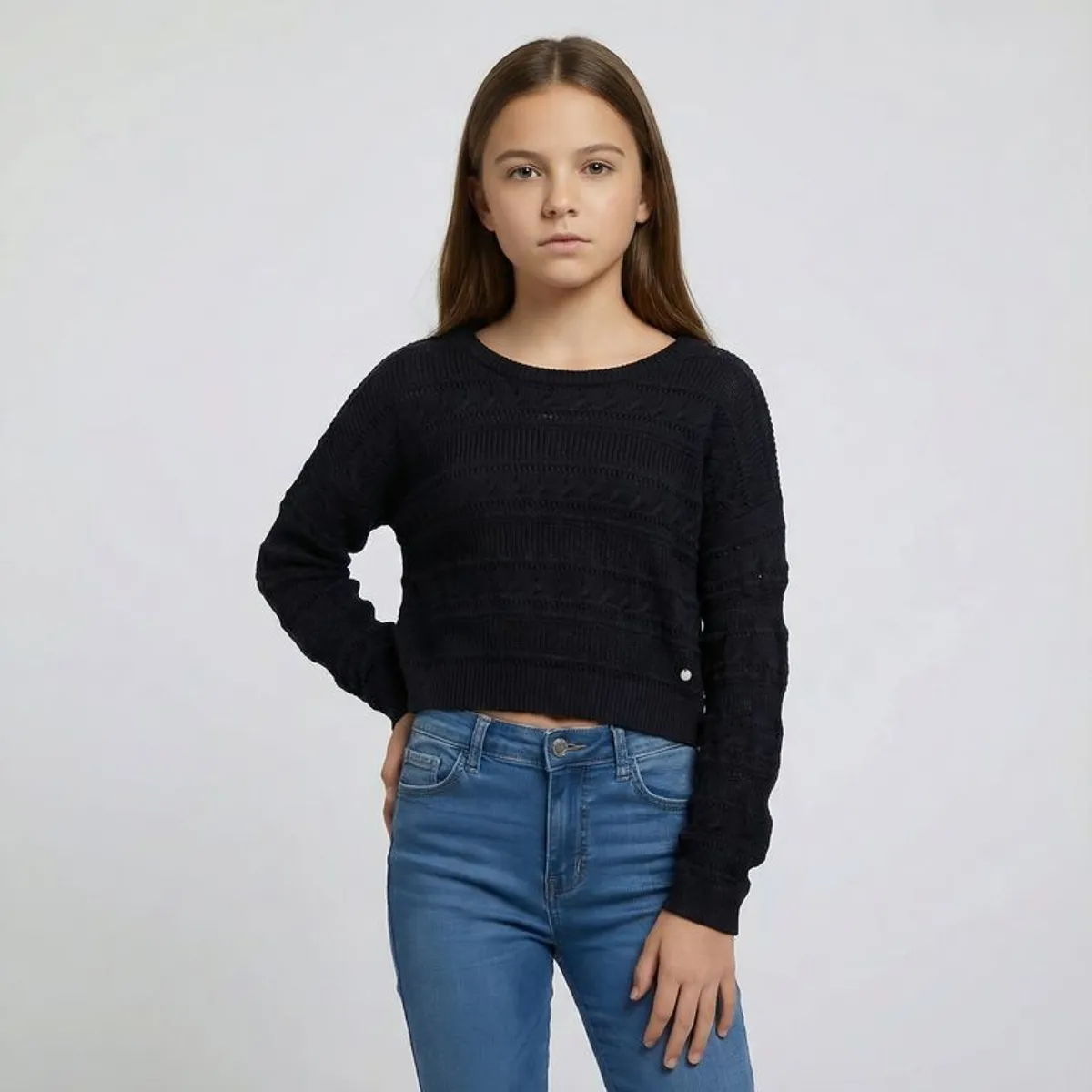 ELV - Saco para Niña Ojalillo  de Algodón Elv