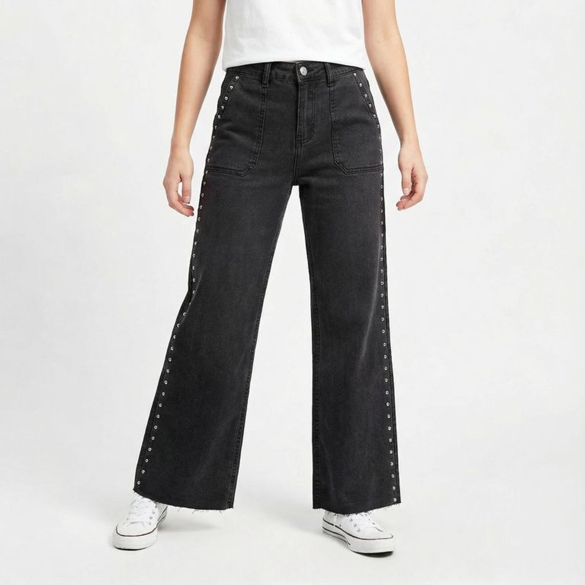 ELV - Jean para Niña con Taches de Algodón Elv