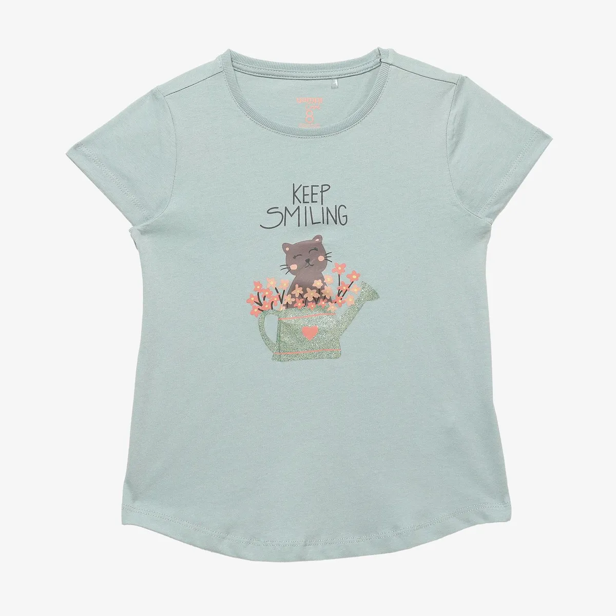 YAMP - Camiseta para Niña de Algodón Yamp