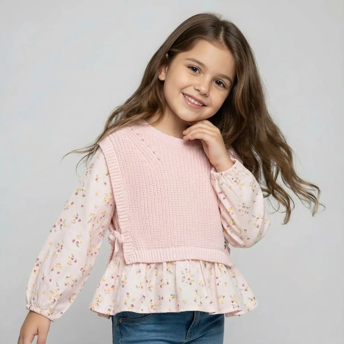 YAMP - Saco para Niña Tejido de Algodón Yamp