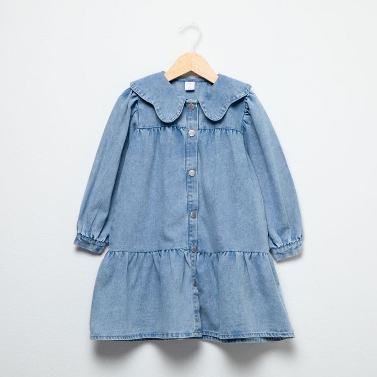 YAMP - Vestido para Niña Manga larga de Algodón Yamp