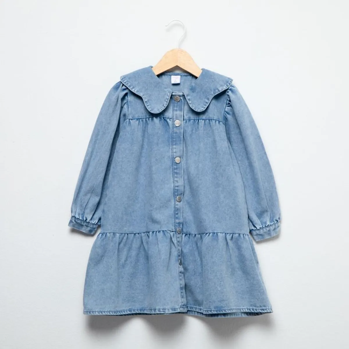 YAMP - Vestido para Niña Manga larga de Algodón Yamp
