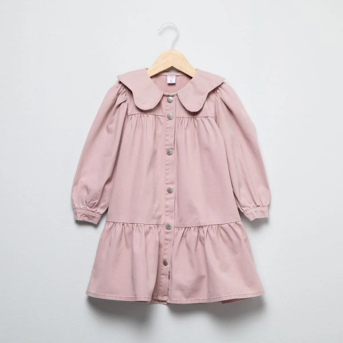 YAMP - Vestido para Niña Manga larga de Algodón Yamp