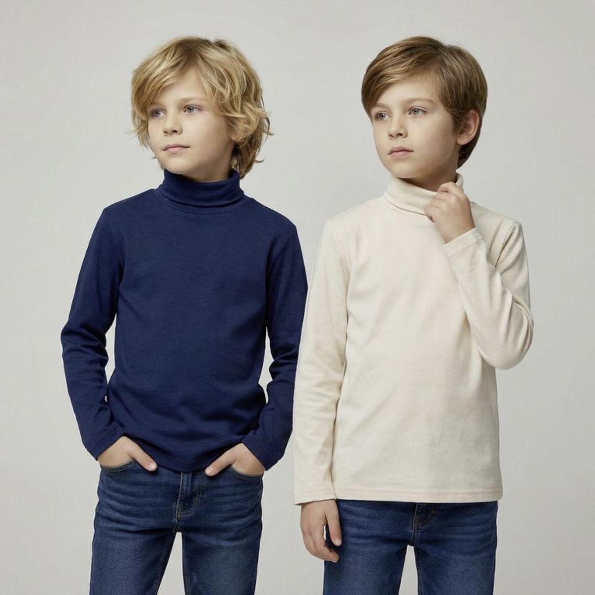 YAMP - Sacos para Niño Pack de 2 unidades Con cuello Manga larga de Algodón Yamp 