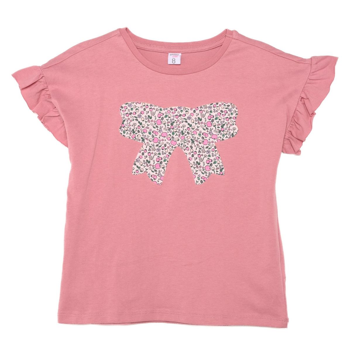 YAMP - Camiseta para Niña con Estampado de Algodón Yamp 