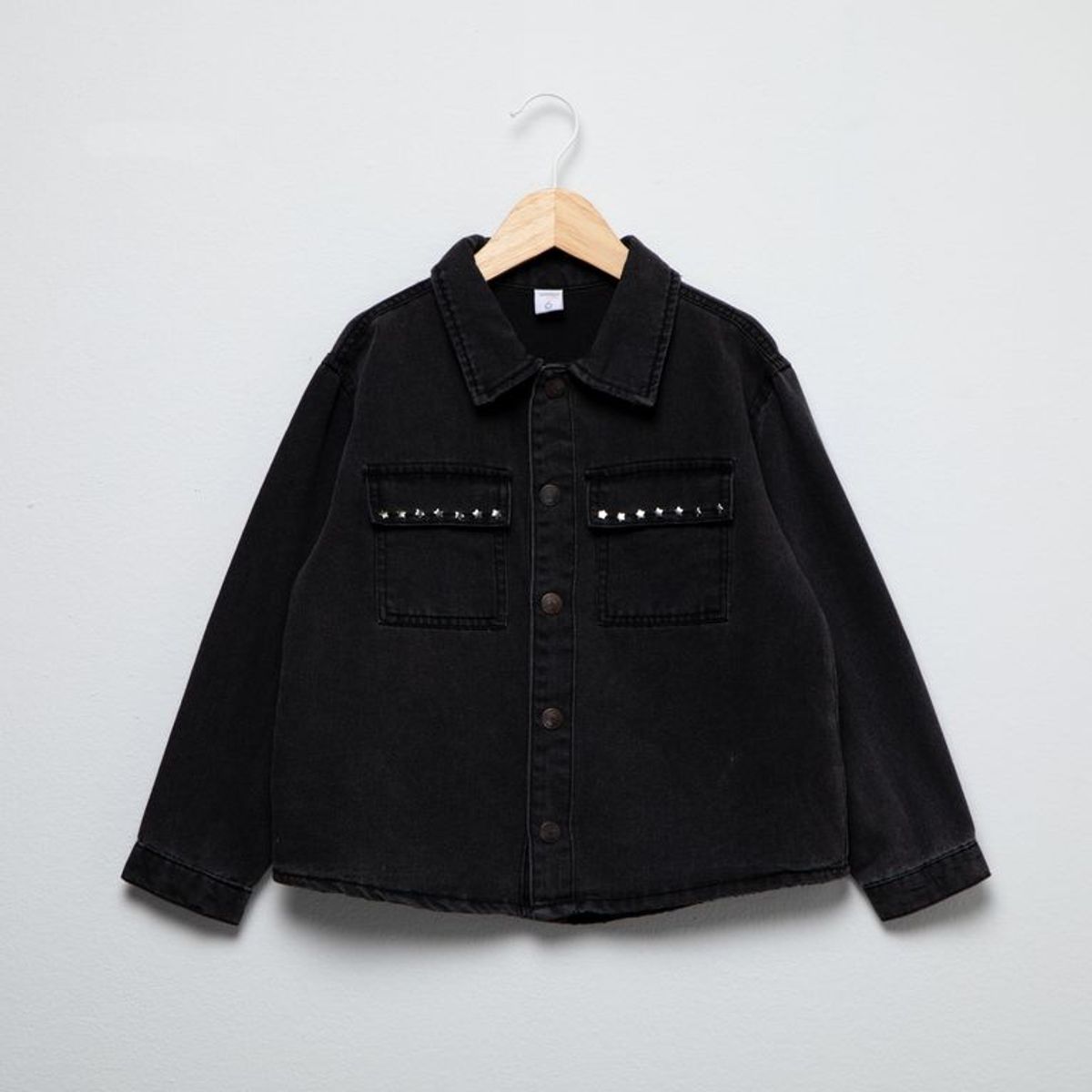 YAMP - Chaqueta para Niña con Taches de Algodón Yamp