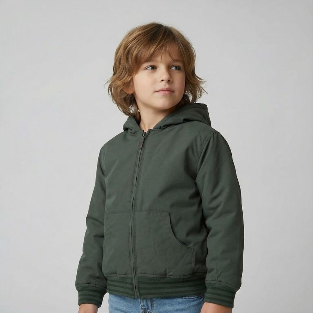 YAMP - Chaqueta Con capucha para Niño Casual Yamp