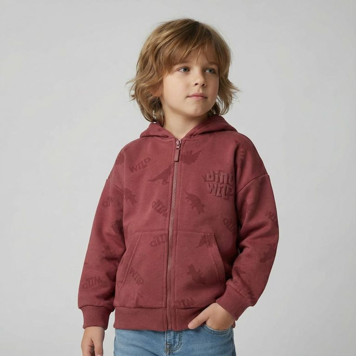 YAMP - Saco Con capucha para Niño con Logo de Algodón Yamp