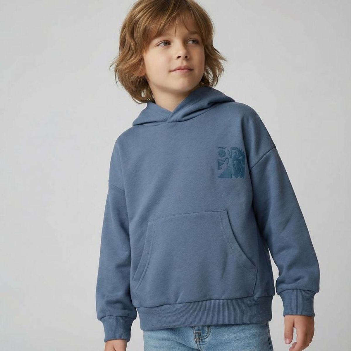 YAMP - Saco Con capucha para Niño con Logo de Algodón Yamp