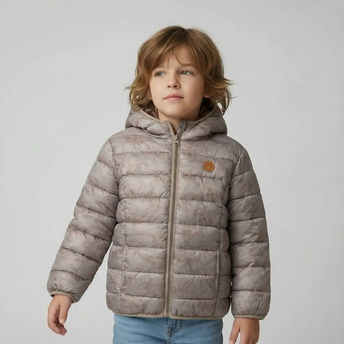 YAMP - Chaqueta Con capucha para Niño Acolchado Yamp