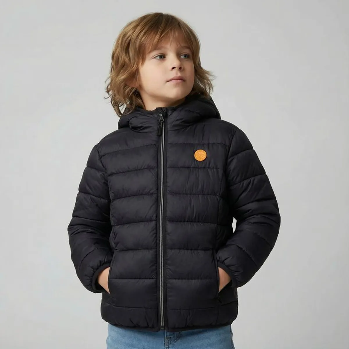 YAMP - Chaqueta Con capucha para Niño Acolchado Yamp