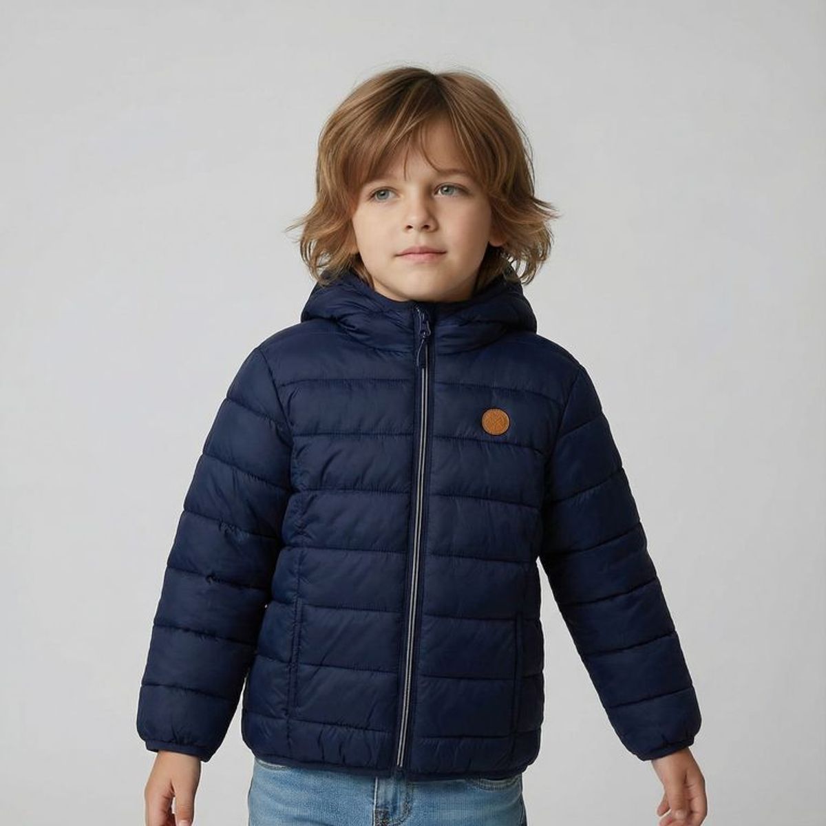 YAMP - Chaqueta Con capucha para Niño Acolchado Yamp