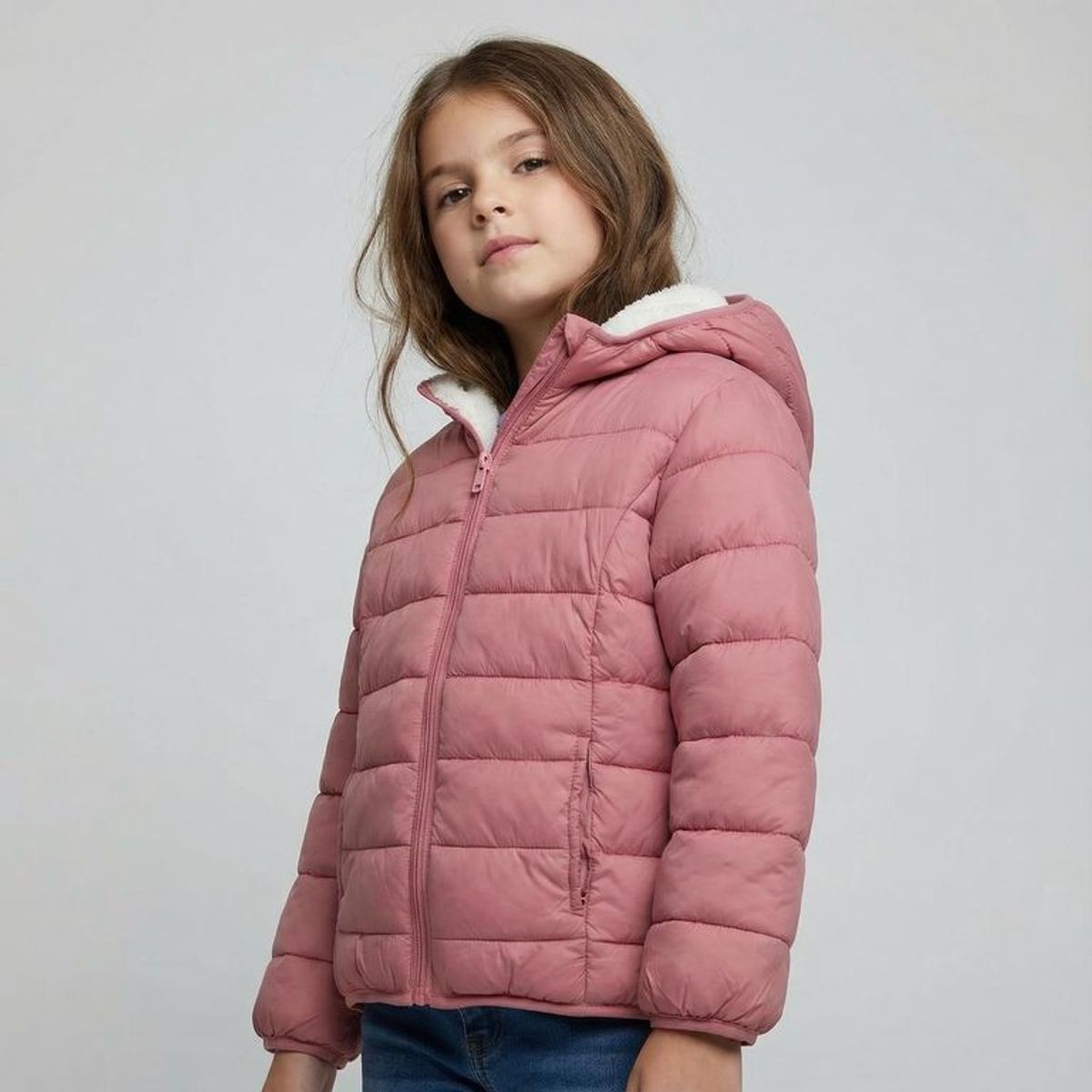 YAMP - Chaqueta Con capucha para Niña Acolchado Yamp