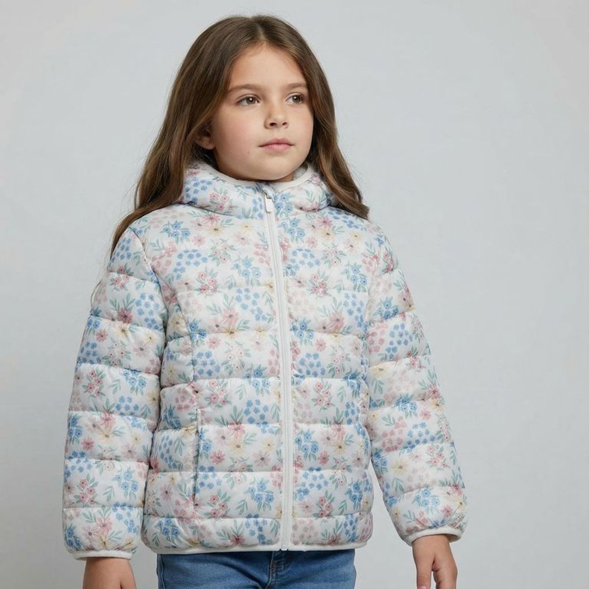 YAMP - Chaqueta Con capucha para Niña Acolchado Yamp