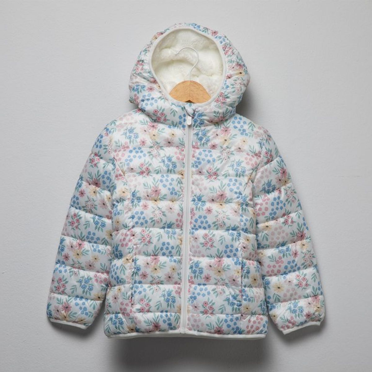 YAMP - Chaqueta Con capucha para Niña Acolchado Yamp