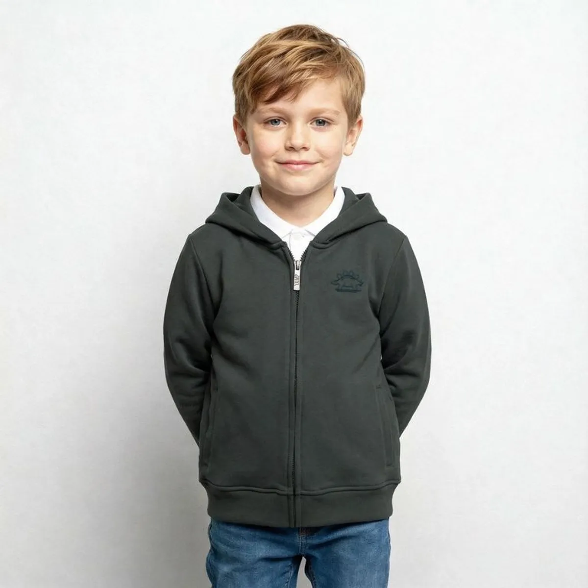 YAMP - Saco Con capucha para Niño con Logo de Algodón Yamp